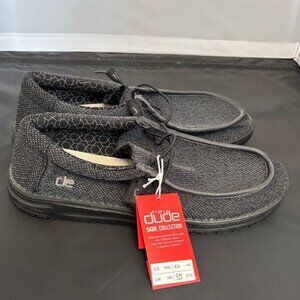Hey Dude Sox Collection Wally Total Black Shoes – Men’s Size 10 – NWT